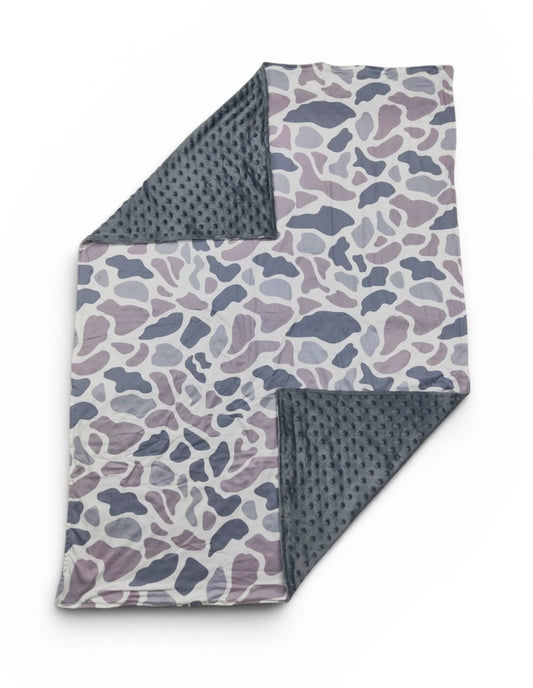 Gray Camo Blanket